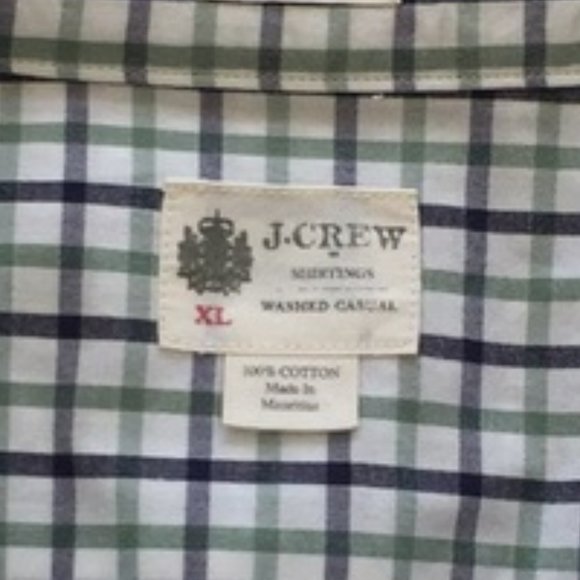 J.Crew Men's Checked Button Down Long Sleeve Shirt - Picture 5 of 5